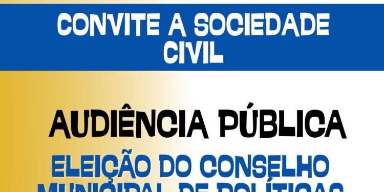 Audiência pública elegerá novos conselheiros do conselho municipal de políticas culturais
