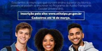Agora é realidade: universitários de Santa Terezinha de Itaipu terão auxílio-transporte da Prefeitura.
